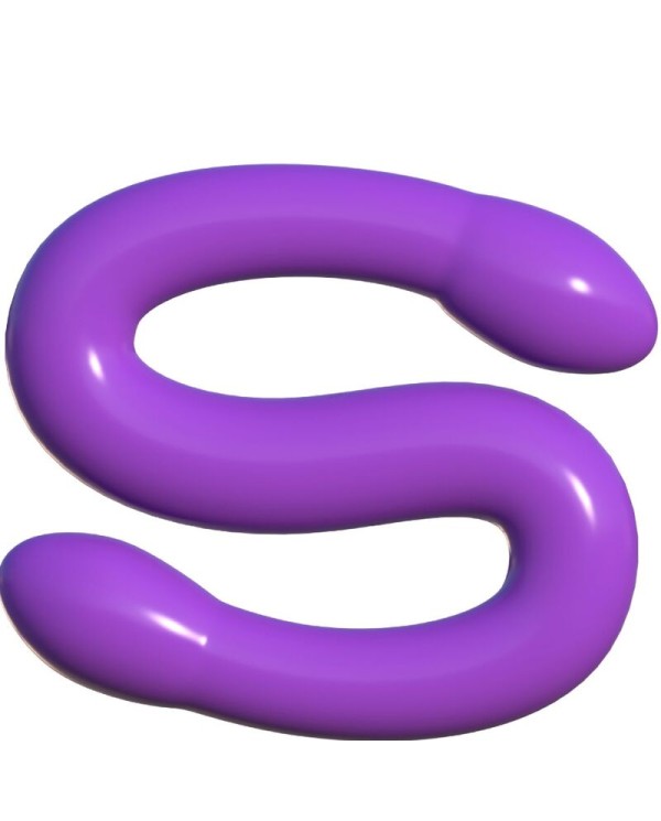 CLASSIX - GODE DOUBLE FLEXIBLE 43,7 CM VIOLET