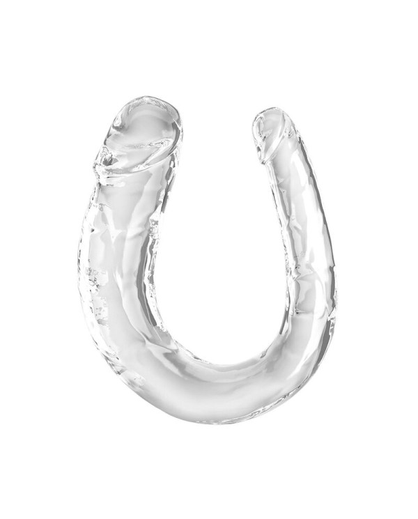 KING COCK - DOUBLE TROUBLE DOUBLE GODE 33 CM TRANSPARENT