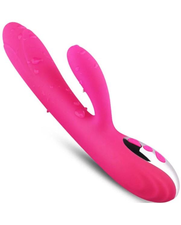 ARMONY - VIBRATEUR & STIMULATEUR FLEXIBLE EFFET CHALEUR FUCHSIA