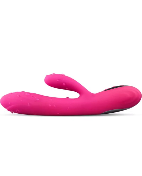 ARMONY - VIBRATEUR & STIMULATEUR FLEXIBLE EFFET CHALEUR FUCHSIA