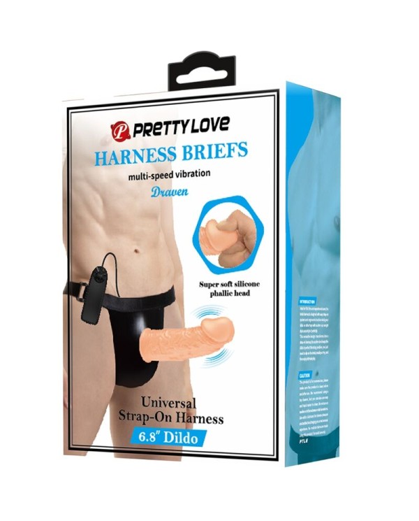 PRETTY LOVE - SLIP HARNAIS AVEC GODE VIBRANT INCLUS