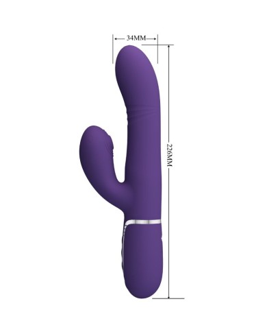 PRETTY LOVE - VIBRATEUR MULTIFONCTION G-SPOT VIOLET