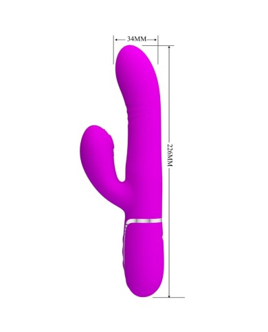 PRETTY LOVE - VIBRATEUR MULTIFONCTION G-SPOT FUCHSIA