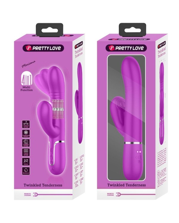 PRETTY LOVE - VIBRATEUR MULTIFONCTION G-SPOT FUCHSIA