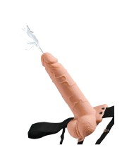 FETISH FANTASY SERIES - HARNAIS RÉGLABLE PÉNIS RÉALISTE AVEC BALLES ÉJACULANTES 19 CM