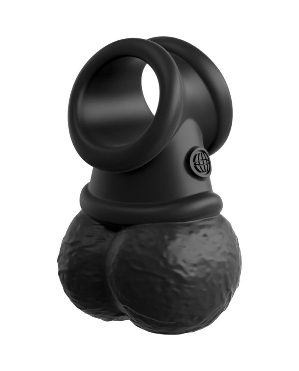 KING COCK - ELITE ANNEAU AVEC TESTICULE VIBRANT SILICONE