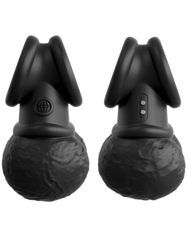 KING COCK - ELITE ANNEAU AVEC TESTICULE VIBRANT SILICONE