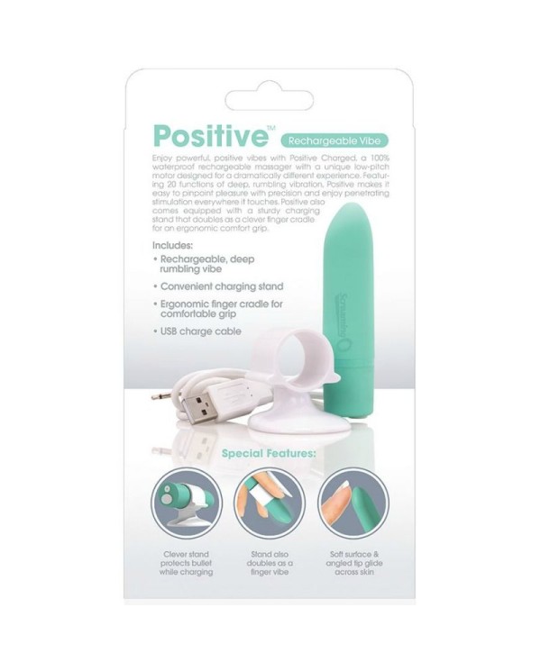 SCREAMING O - MASSEUR RECHARGEABLE POSITIVE VERT