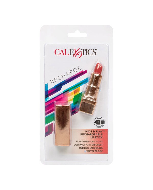 CALEXOTICS - BALA ROUGE LÈVRES RECHARGEABLE HIDE & PLAY ROUGE