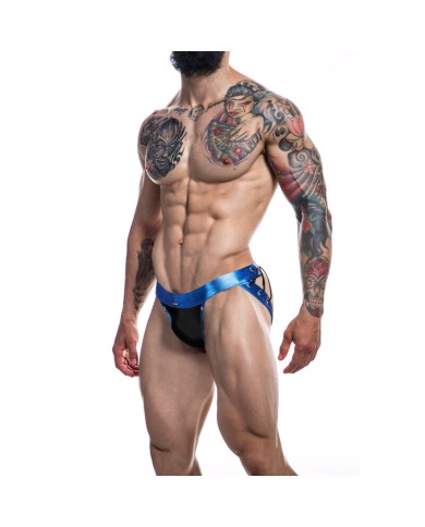 CUT4MEN - JOCKSTRAP DESIRE CUIRETTE BLEU XL