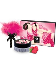 SHUNGA - KIT DE POUDRE DE MASSAGE COMESTIBLE FRAMBOISE