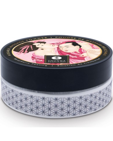 SHUNGA - KIT DE POUDRE DE MASSAGE COMESTIBLE FRAMBOISE