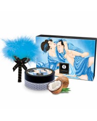 SHUNGA - KIT DE POUDRE DE MASSAGE COMESTIBLE À LA NOIX DE COCO