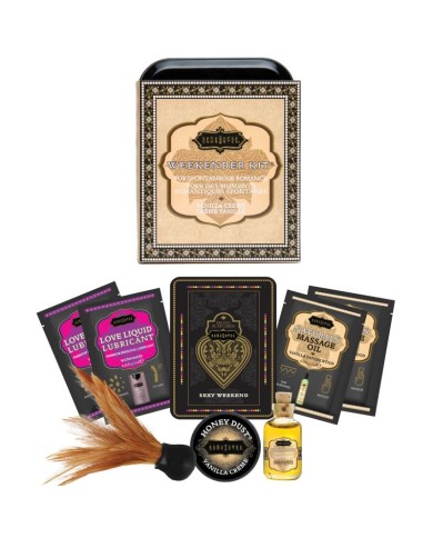 KAMASUTRA - WEEKENDER KIT EN ÉTAIN VANILLE CRÈME VANILLE