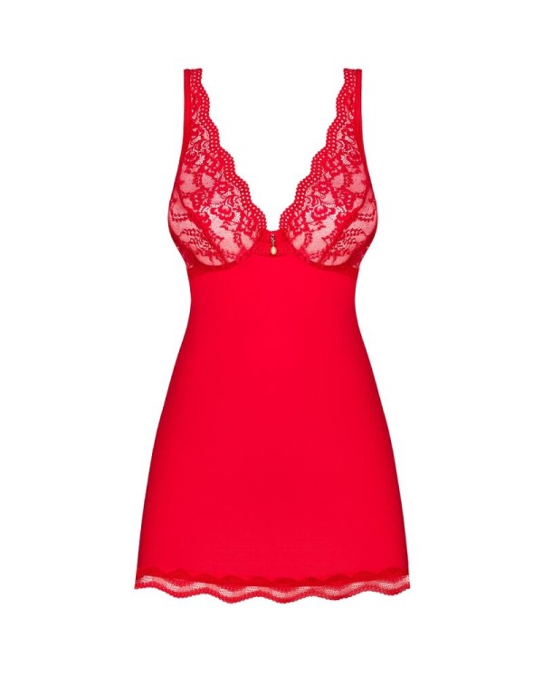 OBSESSIVE - LUVAE BABYDOLL & TANGA ROUGE S/M