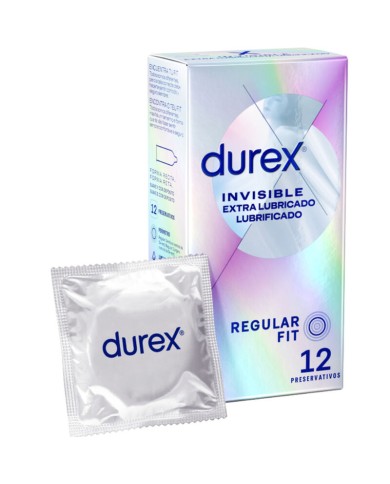 DUREX - INVISIBLE EXTRA LUBRIFIÉ 12 UNITÉS