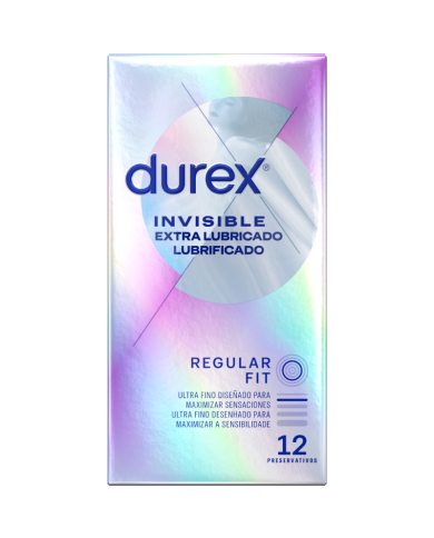 DUREX - INVISIBLE EXTRA LUBRIFIÉ 12 UNITÉS