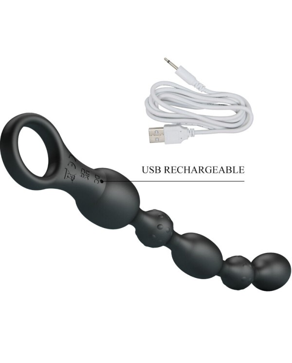 PRETTY LOVE - BALLES ANAL VAN 10 VIBRATIONS RECHARGEABLES EN SILICONE