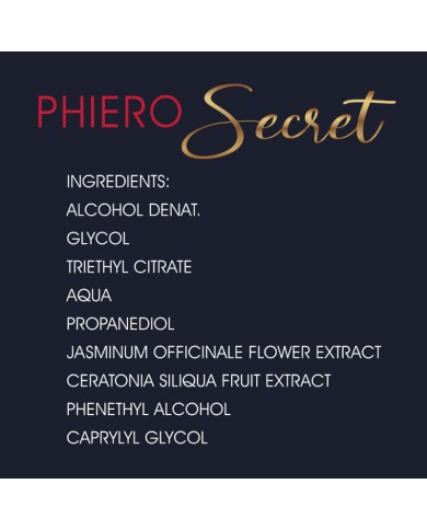 500 COSMETICS - PHIERO SECRET COMBINAISON NATURELLE SANS ODEUR D''HORMONES SEXUELLES FÉMININES 15 ML