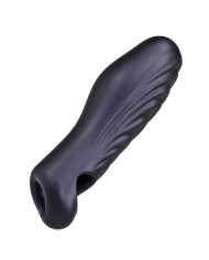 Gaine de pénis 3 en 1 Ryzer Black Plum - Man Wan