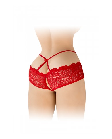 Culotte ouverte rouge Celia - Fashion Secret