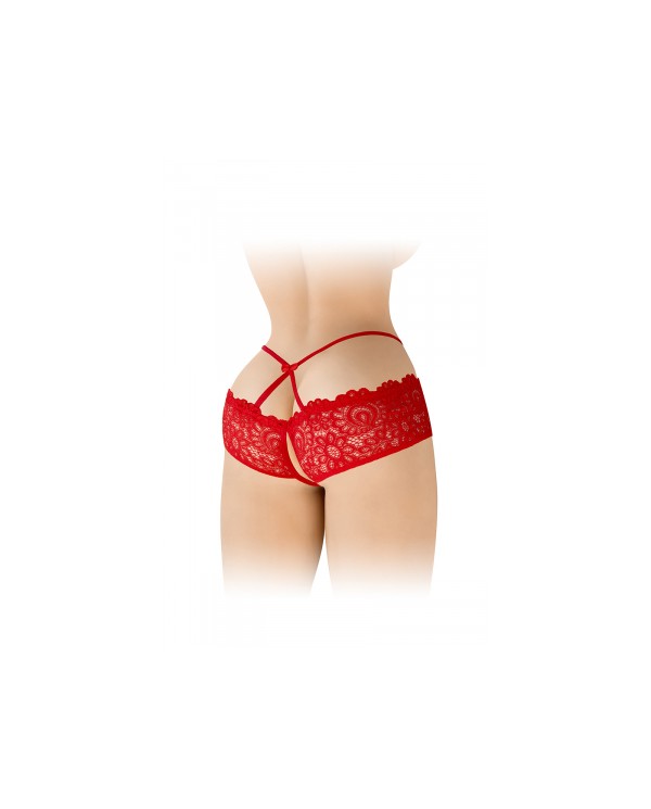 Culotte ouverte rouge Celia - Fashion Secret