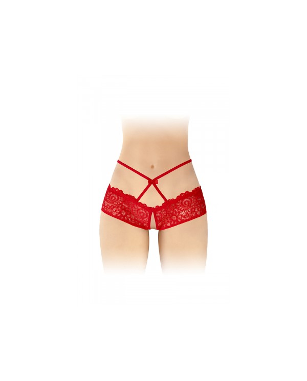 Culotte ouverte rouge Celia - Fashion Secret