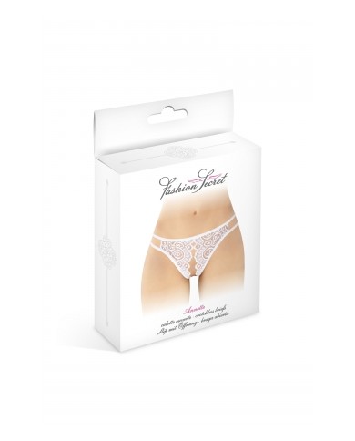 Culotte blanche ouverte Annette - Fashion Secret