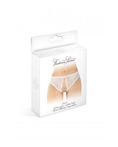 Culotte blanche ouverte Ambre - Fashion Secret