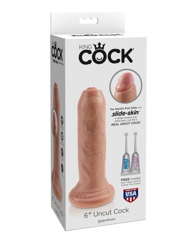 Gode 17,5 cm avec prépuce - King Cock