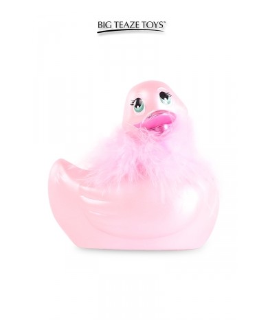 Mini canard vibrant Duckie Paris - rose