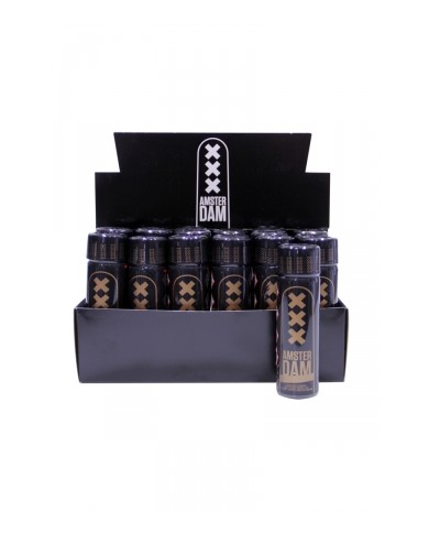 Box 18 poppers Amsterdam XXX Black Label Amyl 24ml