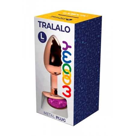 Plug bijou Tralalo rose L - Wooomy