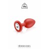 Plug bijou silicone rouge S - Hidden Eden