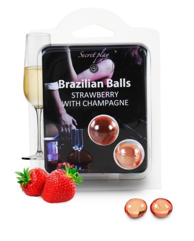 Duo Brazilian Balls Fraise champagne 3385-2