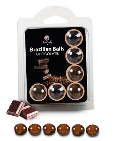 6 Brazilian Balls "Chocolat" 3386-1