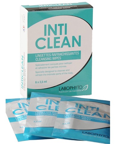 6 lingettes nettoyantes IntiClean