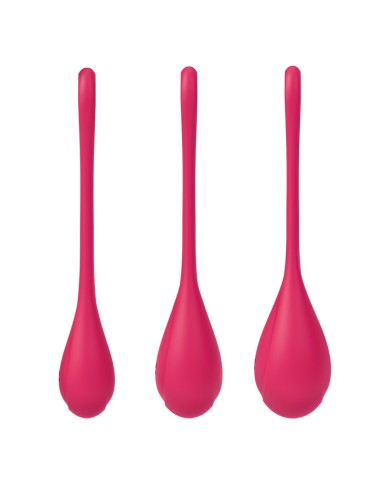 Boules de Geisha Satisfyer Yoni Power 1 - Set de 3 - Rouge