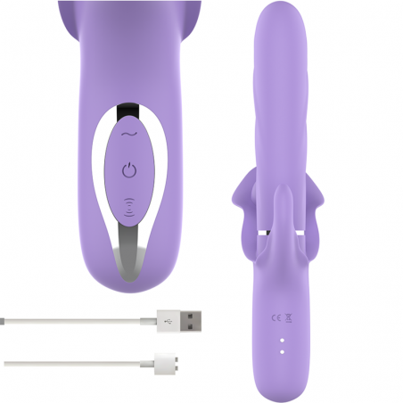 INTENSE - VIBROMASSEUR MULTIFONCTION BILLIE ASPIRATION ET PULSATION VIOLET