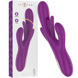 INTENSE - APOLO VIBROMASSEUR MULTIFONCTION RECHARGEABLE 7 VIBRATIONS AVEC LANGUE OSCILLANTE VIOLET