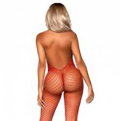 BODYSTOCKING COL RACER LEG AVENUE TAILLE UNIQUE - ROUGE