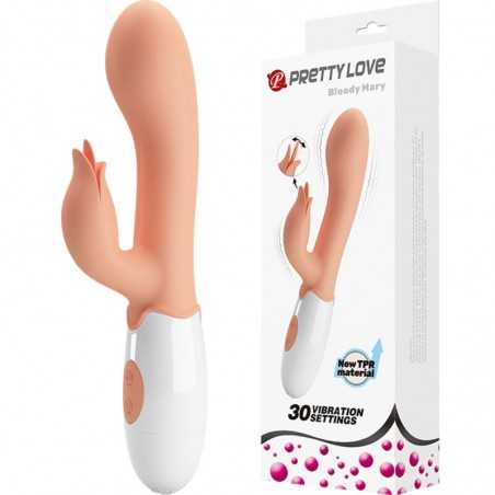 PRETTY LOVE - VIBROMASSEUR BLOODY MARY AVEC STIMULATEUR