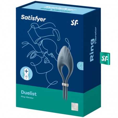 ANNEAU VIBROMASSEUR SATISFYER DUELIST - GRIS