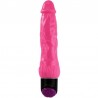 VIBROMASSEUR RÉALISTE SEXE COULEURÉ ROSE 24 CM