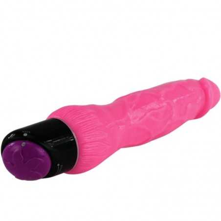 VIBROMASSEUR RÉALISTE SEXE COULEURÉ ROSE 24 CM