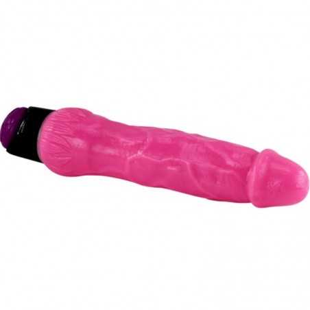 VIBROMASSEUR RÉALISTE SEXE COULEURÉ ROSE 24 CM