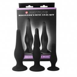 JOLI FOND - BOUCHONS EN SILICONE KIT ANAL POUR DÉBUTANT