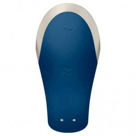 Vibromasseur SATISFYER DOUBLE LOVE LUXURY PARTNER - BLEU