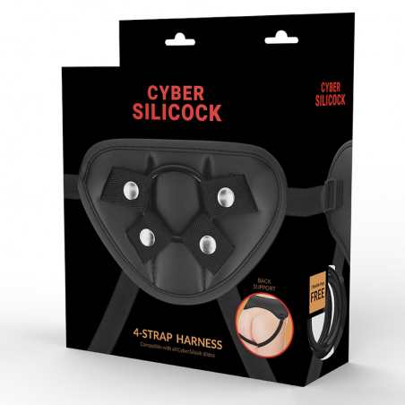 HARNAIS CYBER SILICOCK STRAP-ON AVEC 3 ANNEAUX GRATUITS