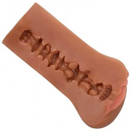 CALEX BOUNDLESS VULVA STROKER - CARAMEL SKIN